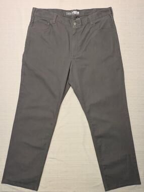 Carhartt Gray Rugged Flex Relaxed Fit Five Pocket Work Pants Men's Size 40x32